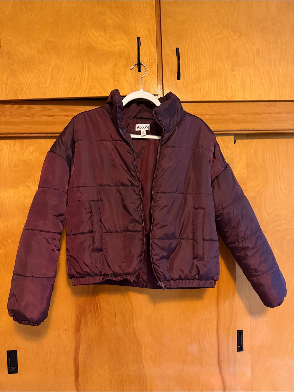 Abound Kids' Deep Plum Puffer Coat